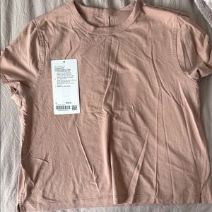 lululemon athletica Soft Pink Short Sleeve Tee